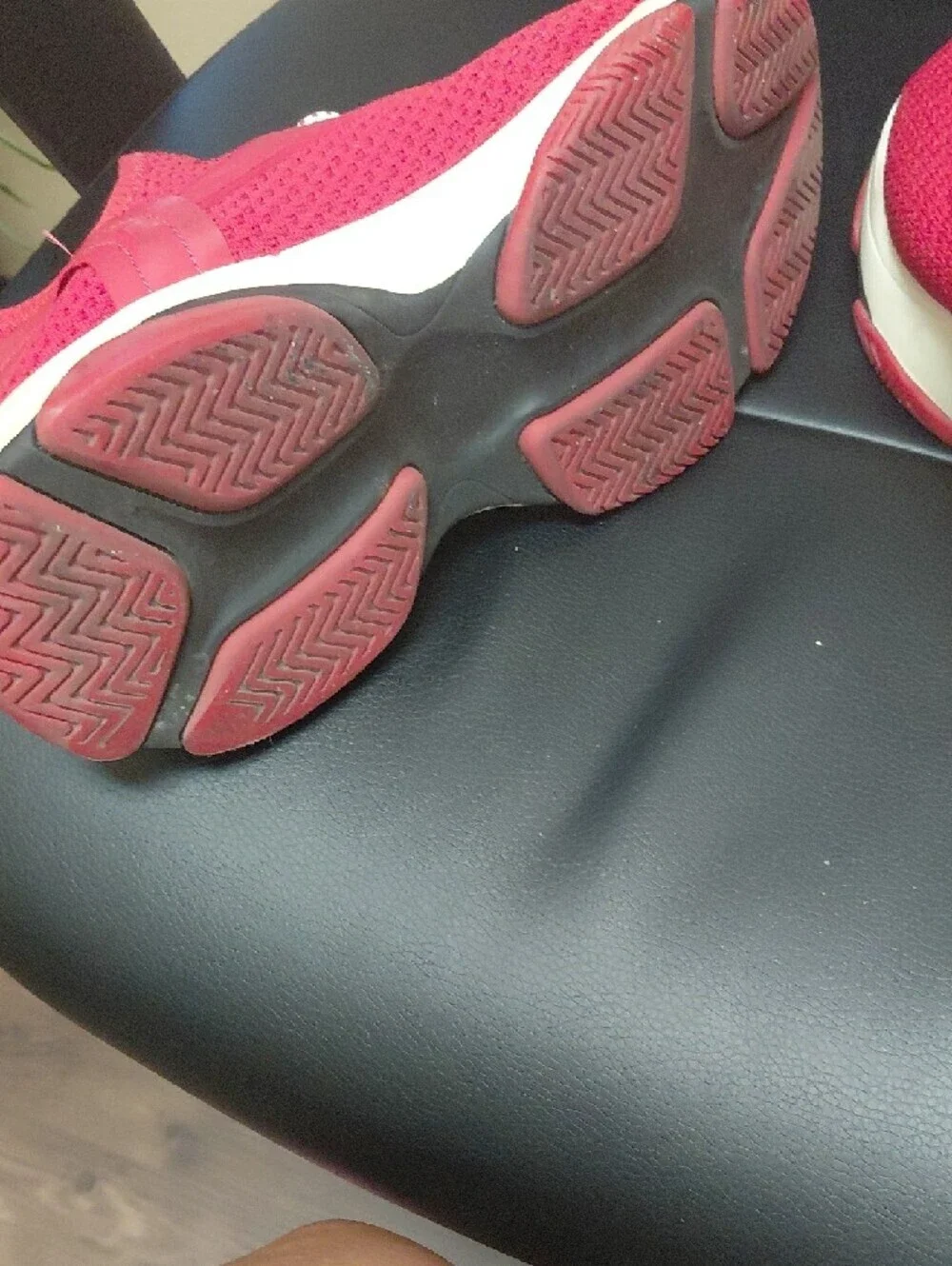 Women’s Red Knit Sneakers